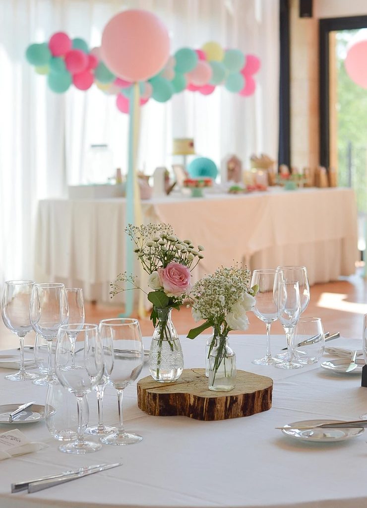 decoración mesas primera comunión Mallorca